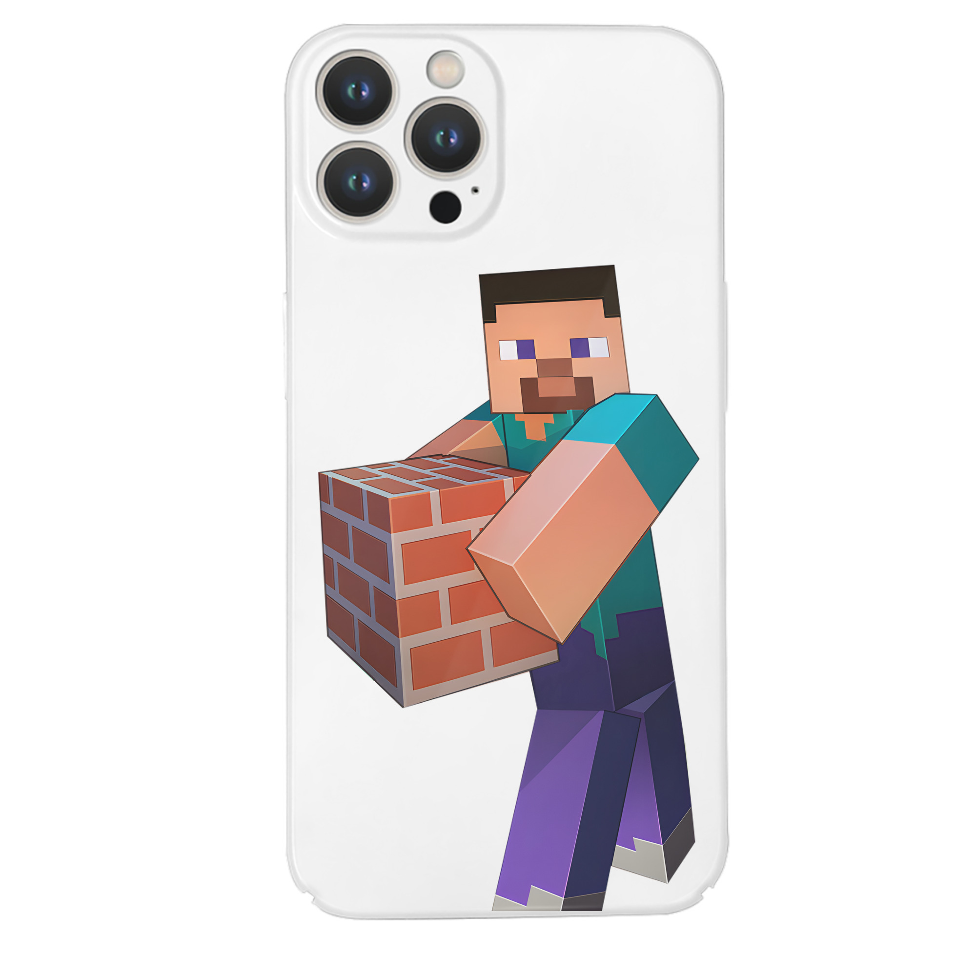 （画像用） マインクラフト ブロックの世界 Minecraft MC Block world 【iPhone 14シリーズ対応】ハードケース
